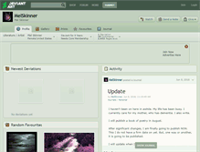 Tablet Screenshot of melskinner.deviantart.com