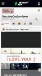 Mobile Screenshot of genuinecustomize.deviantart.com