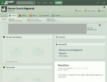 Tablet Screenshot of demon-sword-ragnarok.deviantart.com