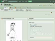 Tablet Screenshot of fireheart001.deviantart.com
