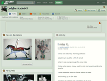 Tablet Screenshot of ladybarricade643.deviantart.com