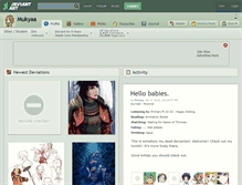 Tablet Screenshot of mukyaa.deviantart.com