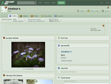 Tablet Screenshot of amateur-x.deviantart.com