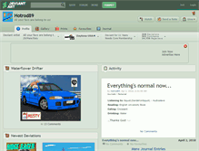 Tablet Screenshot of hotrod89.deviantart.com