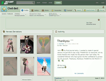 Tablet Screenshot of chell-bell.deviantart.com