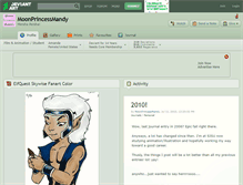 Tablet Screenshot of moonprincessmandy.deviantart.com