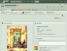 Tablet Screenshot of dusteramaranth.deviantart.com