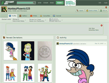 Tablet Screenshot of monkeyphoenix325.deviantart.com