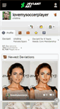 Mobile Screenshot of lovemysoccerplayer.deviantart.com
