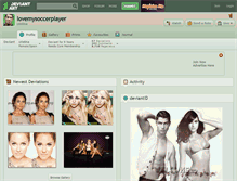Tablet Screenshot of lovemysoccerplayer.deviantart.com