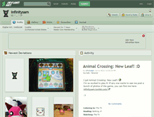 Tablet Screenshot of infinitysam.deviantart.com