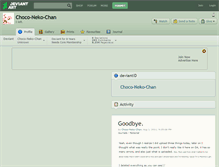 Tablet Screenshot of choco-neko-chan.deviantart.com