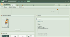 Desktop Screenshot of panda-juice.deviantart.com