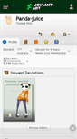 Mobile Screenshot of panda-juice.deviantart.com
