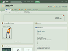 Tablet Screenshot of panda-juice.deviantart.com