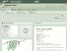 Tablet Screenshot of darkest-of-desire.deviantart.com