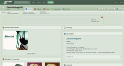 Desktop Screenshot of demonicangel08.deviantart.com