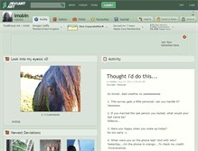 Tablet Screenshot of imobin.deviantart.com