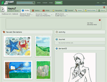 Tablet Screenshot of hauru7.deviantart.com