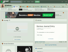 Tablet Screenshot of britalicus.deviantart.com