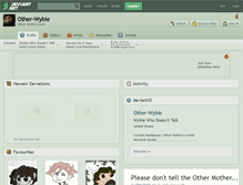 Tablet Screenshot of other-wybie.deviantart.com