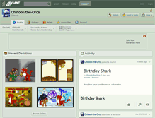 Tablet Screenshot of chinook-the-orca.deviantart.com