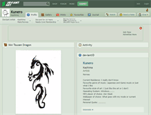 Tablet Screenshot of kunero.deviantart.com