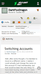 Mobile Screenshot of darkfoxdragon.deviantart.com