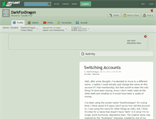 Tablet Screenshot of darkfoxdragon.deviantart.com