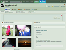 Tablet Screenshot of animelover4reals.deviantart.com