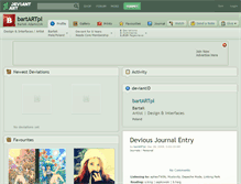 Tablet Screenshot of bartartpl.deviantart.com