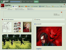 Tablet Screenshot of gogolian.deviantart.com