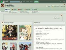 Tablet Screenshot of miyamixriku.deviantart.com