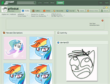 Tablet Screenshot of grilledcat.deviantart.com