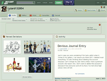 Tablet Screenshot of lyzard132004.deviantart.com