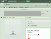 Tablet Screenshot of freelooove.deviantart.com