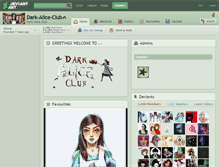 Tablet Screenshot of dark-alice-club.deviantart.com