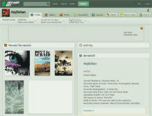 Tablet Screenshot of majikman.deviantart.com
