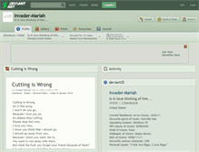 Tablet Screenshot of invader-mariah.deviantart.com