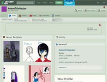 Tablet Screenshot of animetrixmaster.deviantart.com