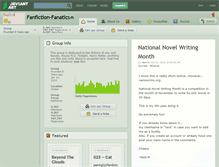Tablet Screenshot of fanfiction-fanatics.deviantart.com