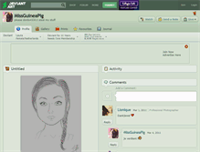 Tablet Screenshot of missguineapig.deviantart.com