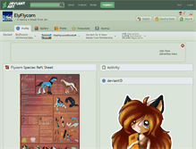 Tablet Screenshot of elyflycorn.deviantart.com