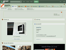 Tablet Screenshot of peachm.deviantart.com