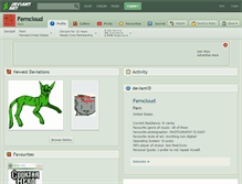 Tablet Screenshot of ferncloud.deviantart.com