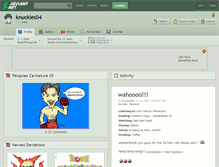 Tablet Screenshot of knuckles04.deviantart.com
