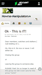 Mobile Screenshot of howrse-manipulators.deviantart.com