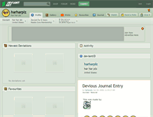 Tablet Screenshot of harharplz.deviantart.com