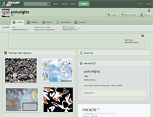 Tablet Screenshot of policelights.deviantart.com