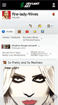 Mobile Screenshot of fire-lady-9lives.deviantart.com